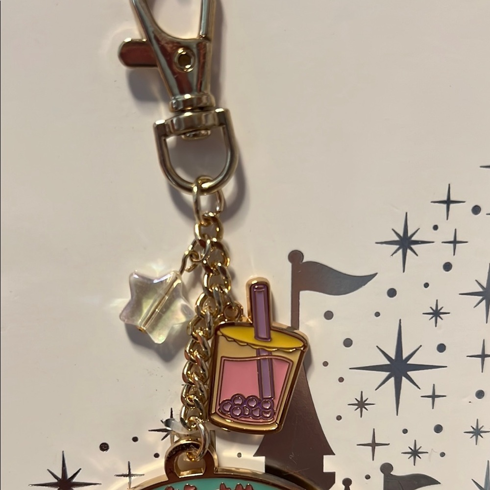 Disney Red Panda Pink and Teal Keychain - Picture 5 of 5